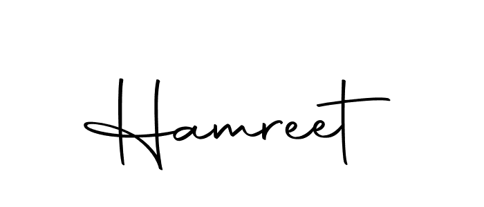 Create a beautiful signature design for name Hamreet. With this signature (Autography-DOLnW) fonts, you can make a handwritten signature for free. Hamreet signature style 10 images and pictures png