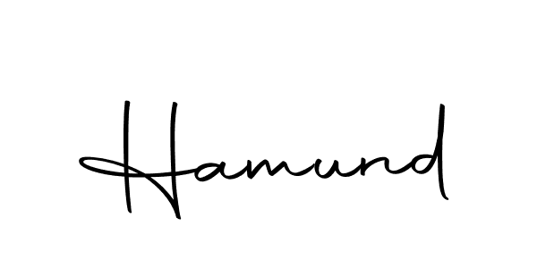 Make a beautiful signature design for name Hamund. With this signature (Autography-DOLnW) style, you can create a handwritten signature for free. Hamund signature style 10 images and pictures png