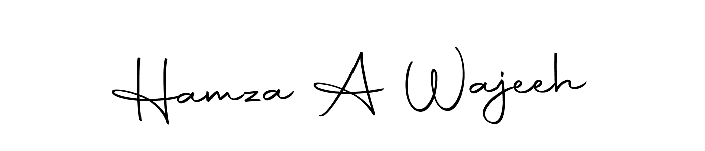 Similarly Autography-DOLnW is the best handwritten signature design. Signature creator online .You can use it as an online autograph creator for name Hamza A Wajeeh. Hamza A Wajeeh signature style 10 images and pictures png