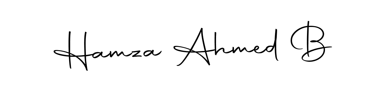 Make a beautiful signature design for name Hamza Ahmed B. Use this online signature maker to create a handwritten signature for free. Hamza Ahmed B signature style 10 images and pictures png