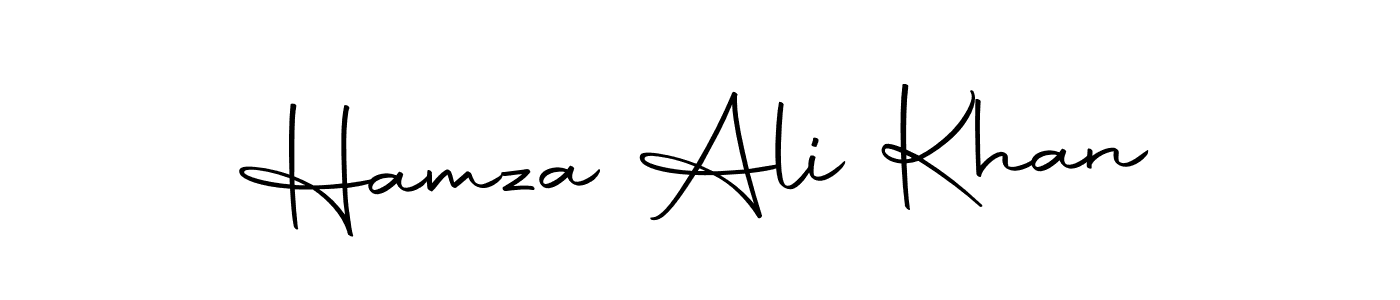 How to make Hamza Ali Khan name signature. Use Autography-DOLnW style for creating short signs online. This is the latest handwritten sign. Hamza Ali Khan signature style 10 images and pictures png