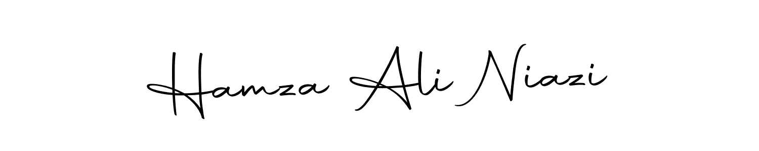 Create a beautiful signature design for name Hamza Ali Niazi. With this signature (Autography-DOLnW) fonts, you can make a handwritten signature for free. Hamza Ali Niazi signature style 10 images and pictures png
