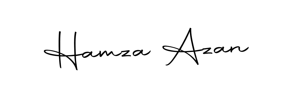 You should practise on your own different ways (Autography-DOLnW) to write your name (Hamza Azan) in signature. don't let someone else do it for you. Hamza Azan signature style 10 images and pictures png