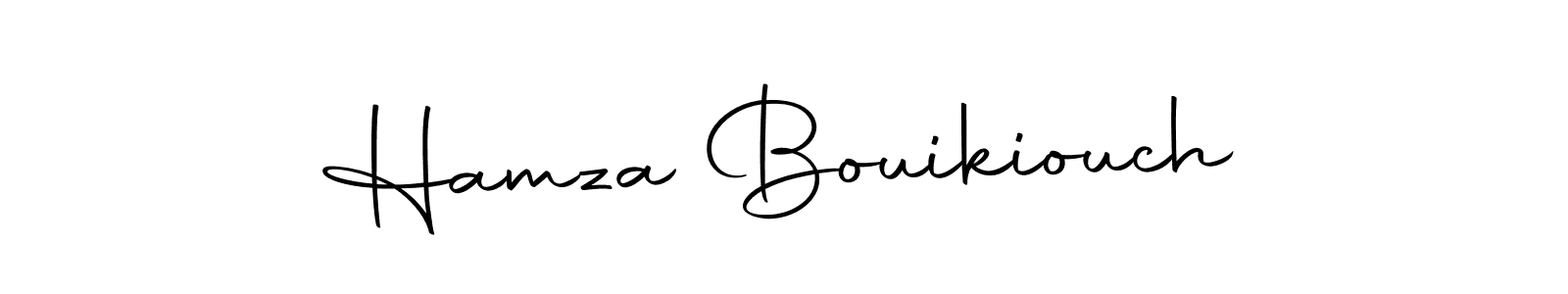 How to make Hamza Bouikiouch name signature. Use Autography-DOLnW style for creating short signs online. This is the latest handwritten sign. Hamza Bouikiouch signature style 10 images and pictures png