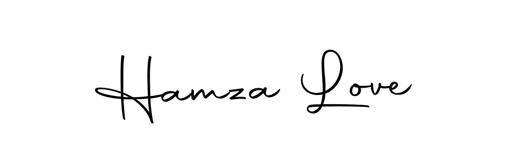 Design your own signature with our free online signature maker. With this signature software, you can create a handwritten (Autography-DOLnW) signature for name Hamza Love. Hamza Love signature style 10 images and pictures png