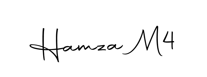 Create a beautiful signature design for name Hamza M4. With this signature (Autography-DOLnW) fonts, you can make a handwritten signature for free. Hamza M4 signature style 10 images and pictures png