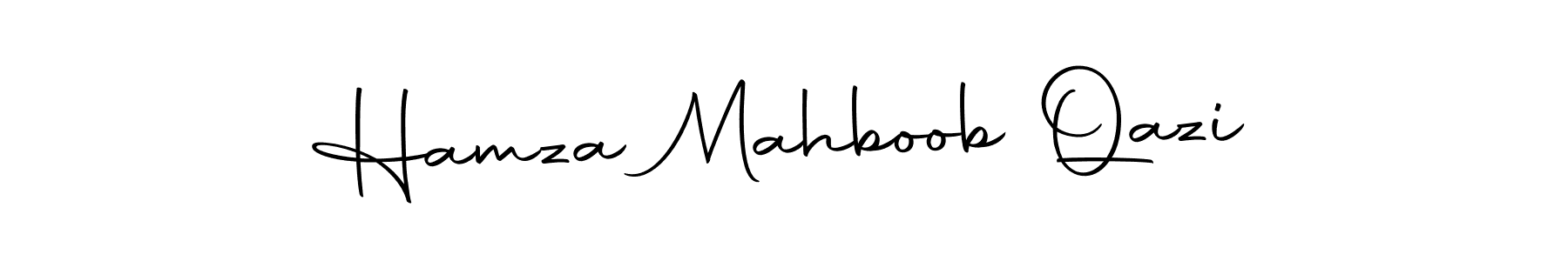 Create a beautiful signature design for name Hamza Mahboob Qazi. With this signature (Autography-DOLnW) fonts, you can make a handwritten signature for free. Hamza Mahboob Qazi signature style 10 images and pictures png