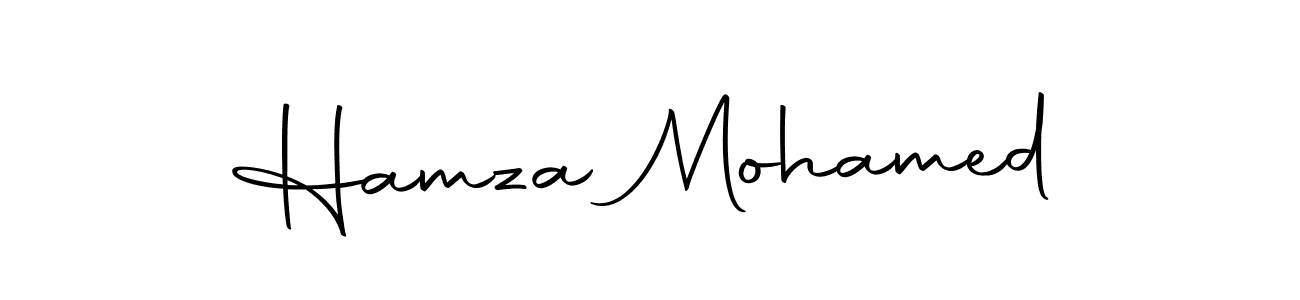 Make a beautiful signature design for name Hamza Mohamed. With this signature (Autography-DOLnW) style, you can create a handwritten signature for free. Hamza Mohamed signature style 10 images and pictures png