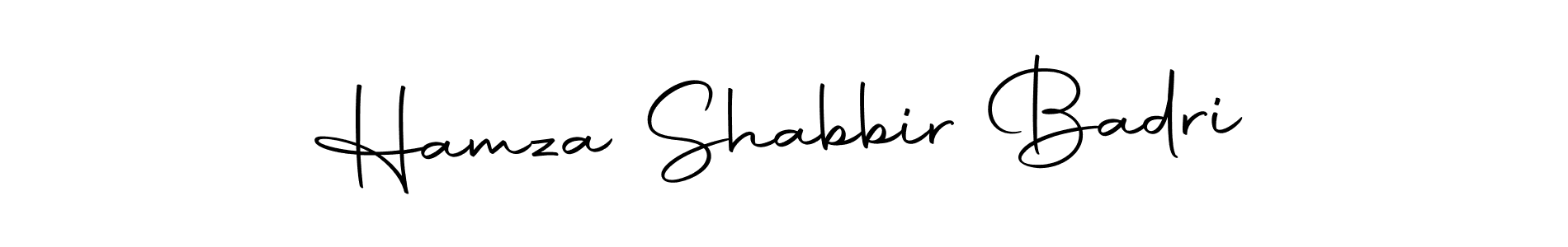 Also we have Hamza Shabbir Badri name is the best signature style. Create professional handwritten signature collection using Autography-DOLnW autograph style. Hamza Shabbir Badri signature style 10 images and pictures png