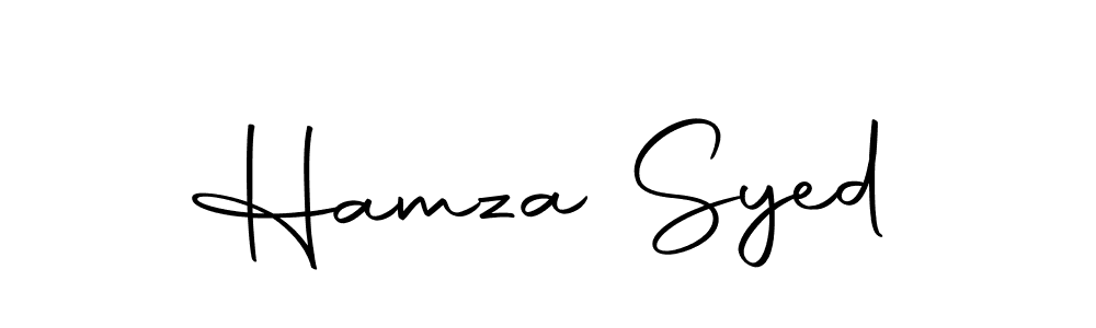 Create a beautiful signature design for name Hamza Syed. With this signature (Autography-DOLnW) fonts, you can make a handwritten signature for free. Hamza Syed signature style 10 images and pictures png