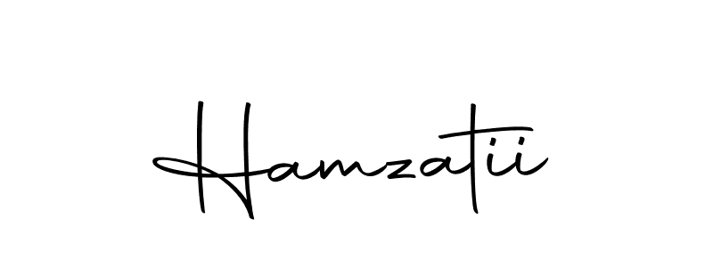 You should practise on your own different ways (Autography-DOLnW) to write your name (Hamzatii) in signature. don't let someone else do it for you. Hamzatii signature style 10 images and pictures png