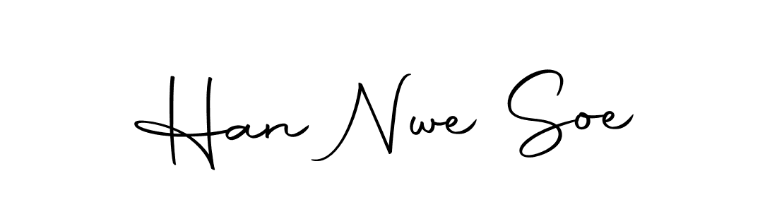 Create a beautiful signature design for name Han Nwe Soe. With this signature (Autography-DOLnW) fonts, you can make a handwritten signature for free. Han Nwe Soe signature style 10 images and pictures png