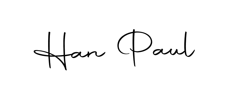 Design your own signature with our free online signature maker. With this signature software, you can create a handwritten (Autography-DOLnW) signature for name Han Paul. Han Paul signature style 10 images and pictures png