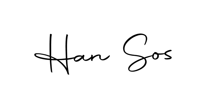 You should practise on your own different ways (Autography-DOLnW) to write your name (Han Sos) in signature. don't let someone else do it for you. Han Sos signature style 10 images and pictures png