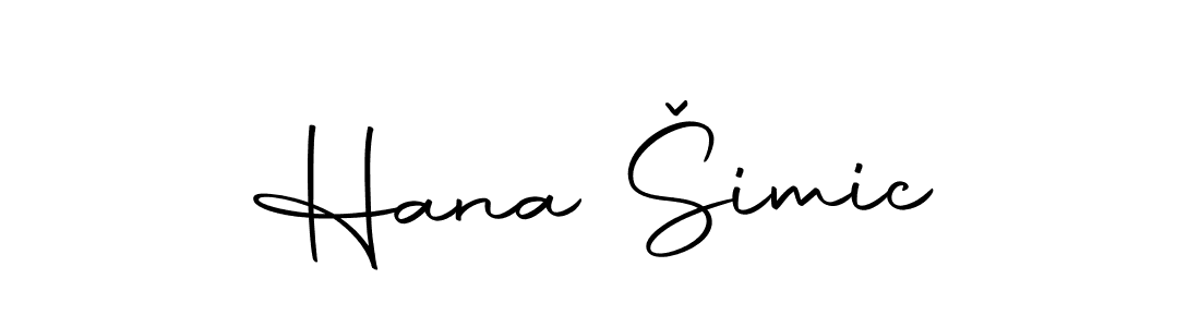 Make a beautiful signature design for name Hana Šimic. With this signature (Autography-DOLnW) style, you can create a handwritten signature for free. Hana Šimic signature style 10 images and pictures png