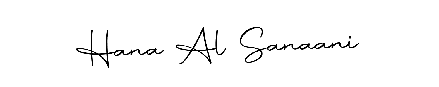 The best way (Autography-DOLnW) to make a short signature is to pick only two or three words in your name. The name Hana Al Sanaani include a total of six letters. For converting this name. Hana Al Sanaani signature style 10 images and pictures png