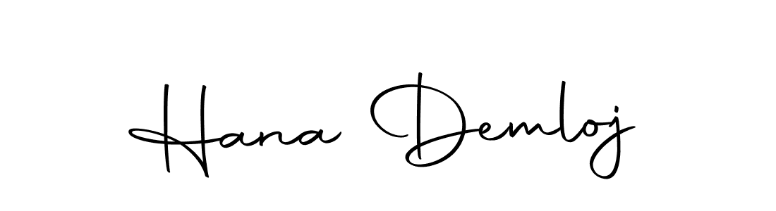 Make a beautiful signature design for name Hana Demloj. Use this online signature maker to create a handwritten signature for free. Hana Demloj signature style 10 images and pictures png