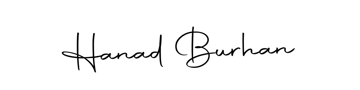 Make a beautiful signature design for name Hanad Burhan. Use this online signature maker to create a handwritten signature for free. Hanad Burhan signature style 10 images and pictures png