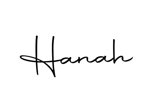 Design your own signature with our free online signature maker. With this signature software, you can create a handwritten (Autography-DOLnW) signature for name Hanah. Hanah signature style 10 images and pictures png