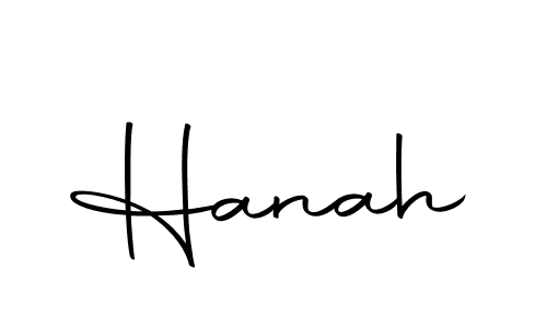 Design your own signature with our free online signature maker. With this signature software, you can create a handwritten (Autography-DOLnW) signature for name Hanah. Hanah signature style 10 images and pictures png