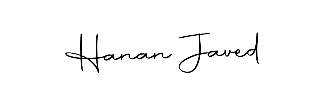 Design your own signature with our free online signature maker. With this signature software, you can create a handwritten (Autography-DOLnW) signature for name Hanan Javed. Hanan Javed signature style 10 images and pictures png