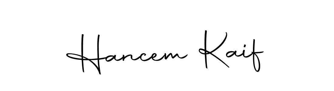 The best way (Autography-DOLnW) to make a short signature is to pick only two or three words in your name. The name Hancem Kaif include a total of six letters. For converting this name. Hancem Kaif signature style 10 images and pictures png