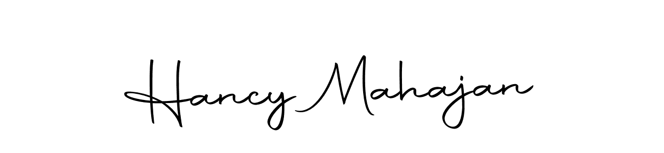 It looks lik you need a new signature style for name Hancy Mahajan. Design unique handwritten (Autography-DOLnW) signature with our free signature maker in just a few clicks. Hancy Mahajan signature style 10 images and pictures png