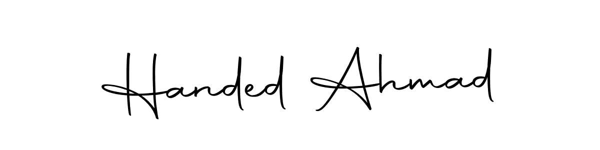 It looks lik you need a new signature style for name Handed Ahmad. Design unique handwritten (Autography-DOLnW) signature with our free signature maker in just a few clicks. Handed Ahmad signature style 10 images and pictures png