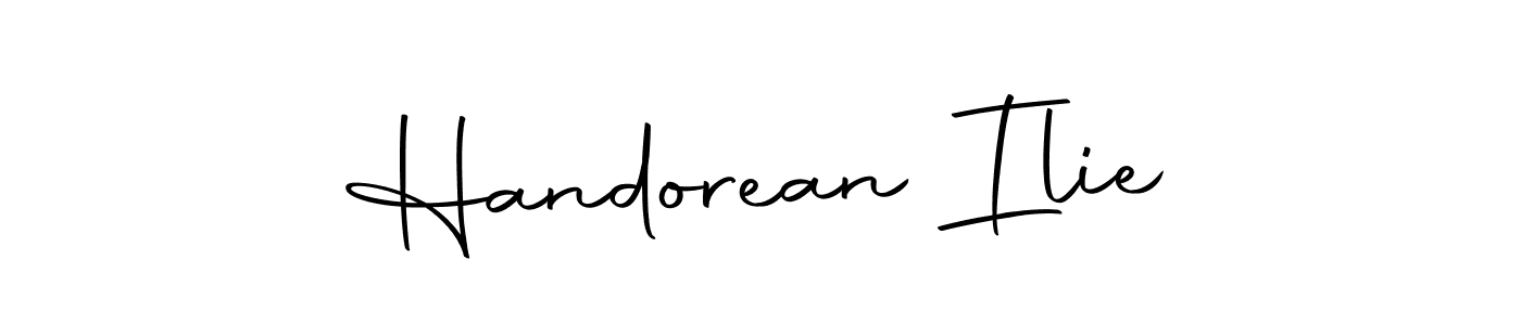 It looks lik you need a new signature style for name Handorean Ilie. Design unique handwritten (Autography-DOLnW) signature with our free signature maker in just a few clicks. Handorean Ilie signature style 10 images and pictures png