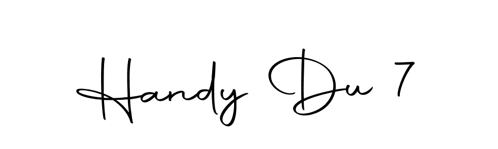 This is the best signature style for the Handy Du 7 name. Also you like these signature font (Autography-DOLnW). Mix name signature. Handy Du 7 signature style 10 images and pictures png