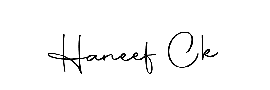 Also we have Haneef Ck name is the best signature style. Create professional handwritten signature collection using Autography-DOLnW autograph style. Haneef Ck signature style 10 images and pictures png
