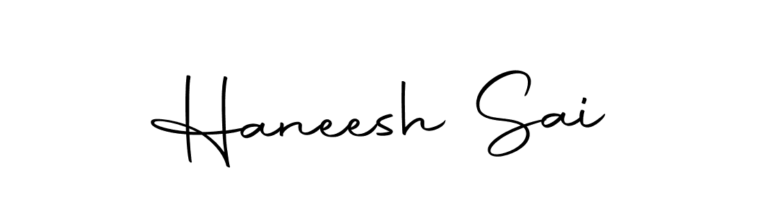 The best way (Autography-DOLnW) to make a short signature is to pick only two or three words in your name. The name Haneesh Sai include a total of six letters. For converting this name. Haneesh Sai signature style 10 images and pictures png