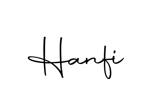 Make a beautiful signature design for name Hanfi. Use this online signature maker to create a handwritten signature for free. Hanfi signature style 10 images and pictures png