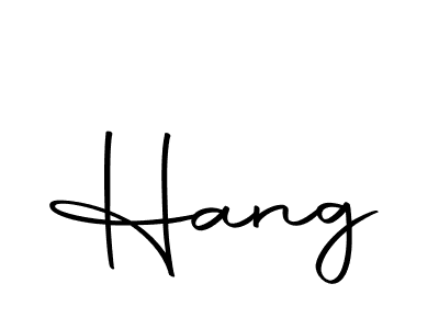 Design your own signature with our free online signature maker. With this signature software, you can create a handwritten (Autography-DOLnW) signature for name Hang. Hang signature style 10 images and pictures png