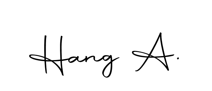 Autography-DOLnW is a professional signature style that is perfect for those who want to add a touch of class to their signature. It is also a great choice for those who want to make their signature more unique. Get Hang A. name to fancy signature for free. Hang A. signature style 10 images and pictures png