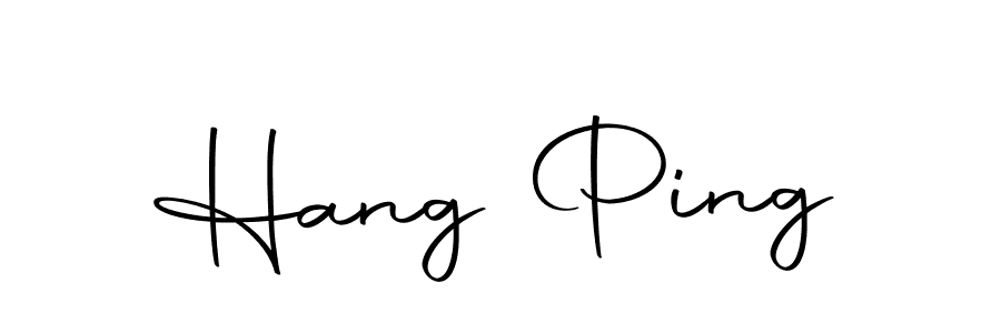 Create a beautiful signature design for name Hang Ping. With this signature (Autography-DOLnW) fonts, you can make a handwritten signature for free. Hang Ping signature style 10 images and pictures png