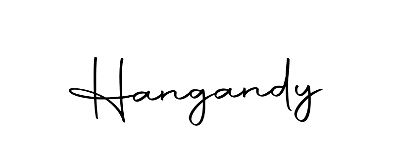Use a signature maker to create a handwritten signature online. With this signature software, you can design (Autography-DOLnW) your own signature for name Hangandy. Hangandy signature style 10 images and pictures png