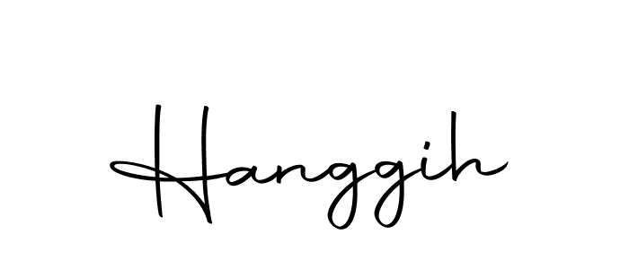 Create a beautiful signature design for name Hanggih. With this signature (Autography-DOLnW) fonts, you can make a handwritten signature for free. Hanggih signature style 10 images and pictures png