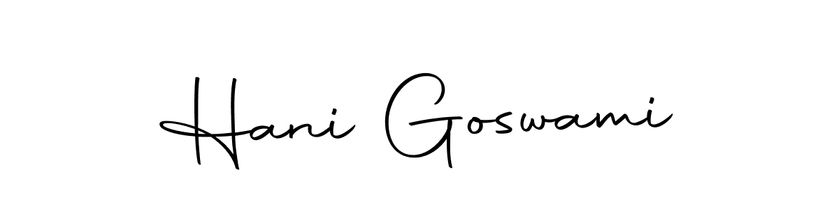 Make a beautiful signature design for name Hani Goswami. With this signature (Autography-DOLnW) style, you can create a handwritten signature for free. Hani Goswami signature style 10 images and pictures png