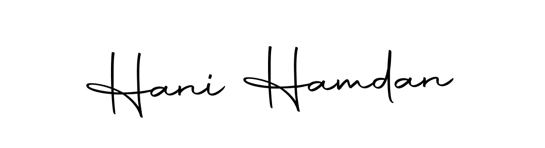 You should practise on your own different ways (Autography-DOLnW) to write your name (Hani Hamdan) in signature. don't let someone else do it for you. Hani Hamdan signature style 10 images and pictures png
