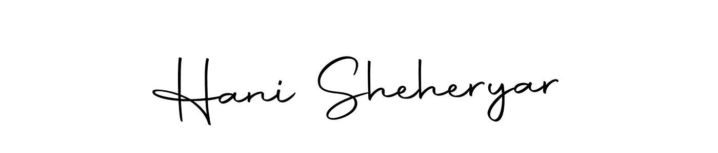 Make a beautiful signature design for name Hani Sheheryar. With this signature (Autography-DOLnW) style, you can create a handwritten signature for free. Hani Sheheryar signature style 10 images and pictures png