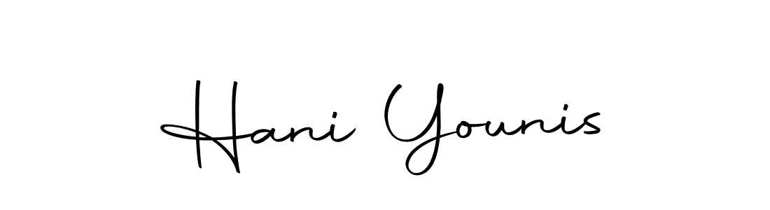 Use a signature maker to create a handwritten signature online. With this signature software, you can design (Autography-DOLnW) your own signature for name Hani Younis. Hani Younis signature style 10 images and pictures png