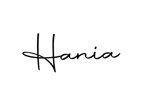 Make a beautiful signature design for name Hania. With this signature (Autography-DOLnW) style, you can create a handwritten signature for free. Hania signature style 10 images and pictures png