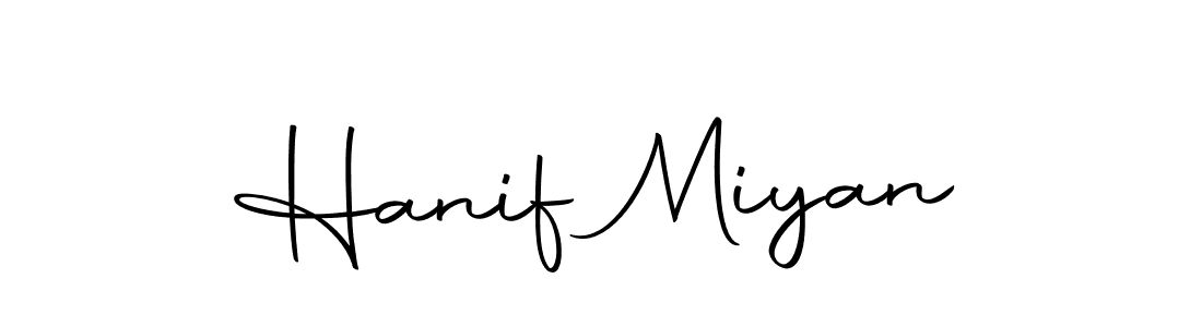 Design your own signature with our free online signature maker. With this signature software, you can create a handwritten (Autography-DOLnW) signature for name Hanif Miyan. Hanif Miyan signature style 10 images and pictures png