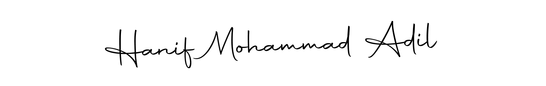 Design your own signature with our free online signature maker. With this signature software, you can create a handwritten (Autography-DOLnW) signature for name Hanif Mohammad Adil. Hanif Mohammad Adil signature style 10 images and pictures png