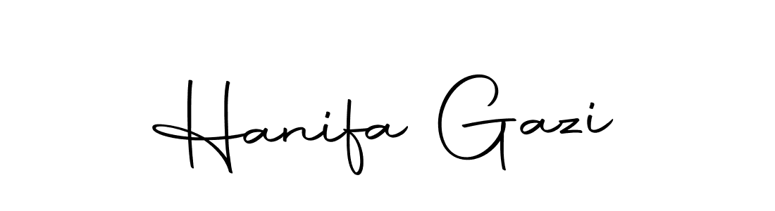 Similarly Autography-DOLnW is the best handwritten signature design. Signature creator online .You can use it as an online autograph creator for name Hanifa Gazi. Hanifa Gazi signature style 10 images and pictures png