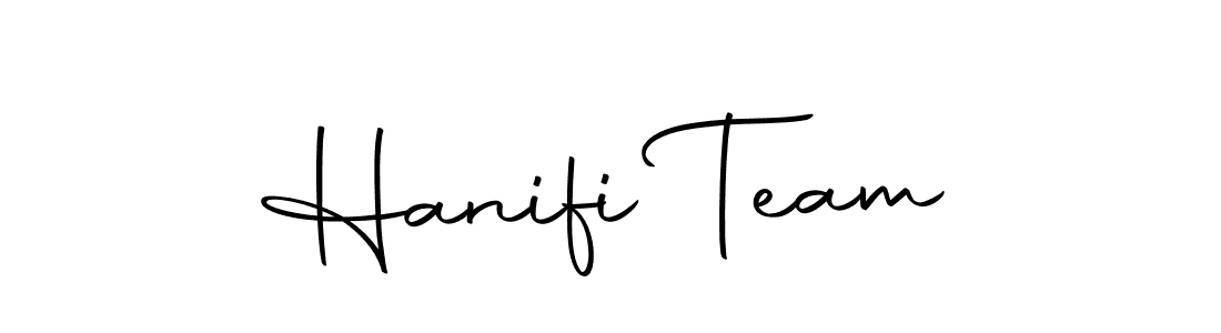 Make a beautiful signature design for name Hanifi Team. Use this online signature maker to create a handwritten signature for free. Hanifi Team signature style 10 images and pictures png