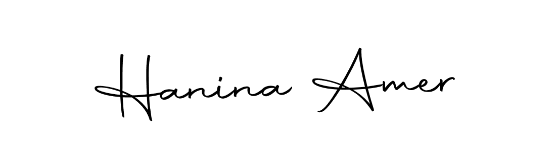 Make a short Hanina Amer signature style. Manage your documents anywhere anytime using Autography-DOLnW. Create and add eSignatures, submit forms, share and send files easily. Hanina Amer signature style 10 images and pictures png