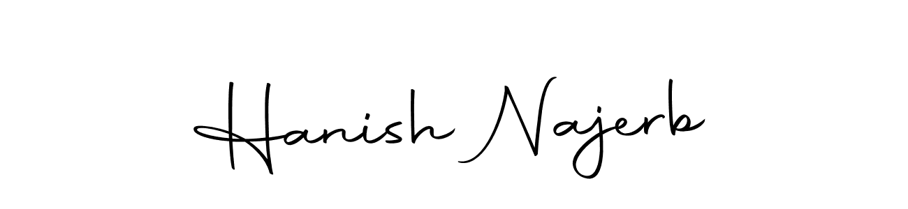 Hanish Najerb stylish signature style. Best Handwritten Sign (Autography-DOLnW) for my name. Handwritten Signature Collection Ideas for my name Hanish Najerb. Hanish Najerb signature style 10 images and pictures png