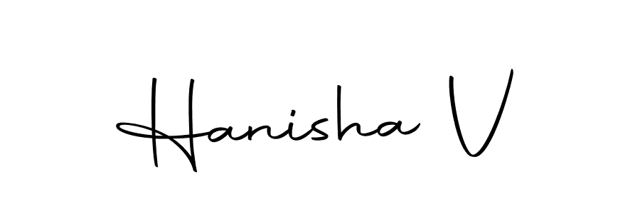 It looks lik you need a new signature style for name Hanisha V. Design unique handwritten (Autography-DOLnW) signature with our free signature maker in just a few clicks. Hanisha V signature style 10 images and pictures png